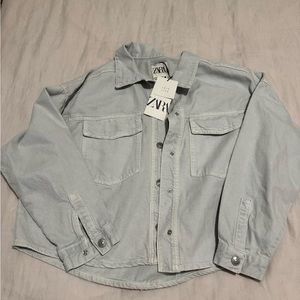 Zara Denim Button down Jacket/ Shacket - New with Tags XS